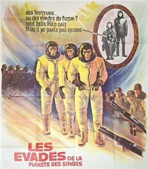 [Cinéma] Affiche non entoilée du film LES EVADES DE LA PLANETE DES SINGES - Don Taylor
