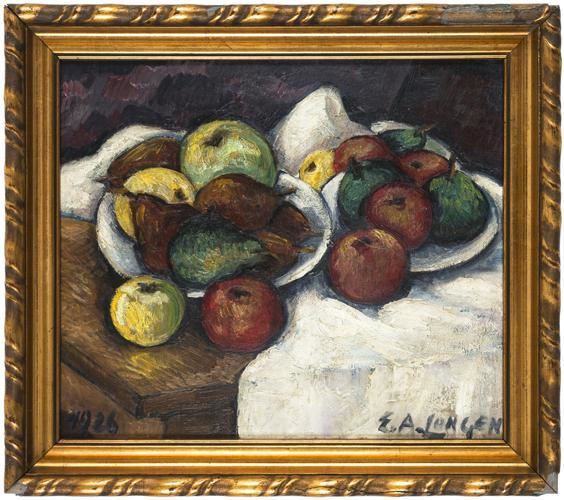 Still life with apples and pears - Emil Artur Pittermann