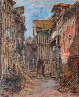 Honfleur rue Brûlée - Leon Leclerc