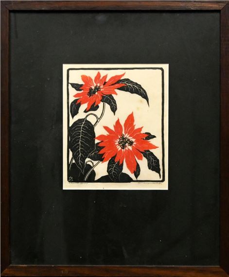 (STILL LIFE OF POINSETTIAS) - Arie Zonneveld