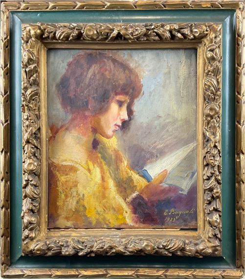 La lettura by Elena Bagnati, 1923