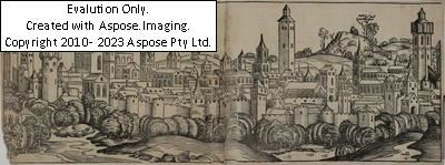 (Nürnberg 1434-1519) a) Ansicht von Augsburg by Michael Wolgemut, 1493