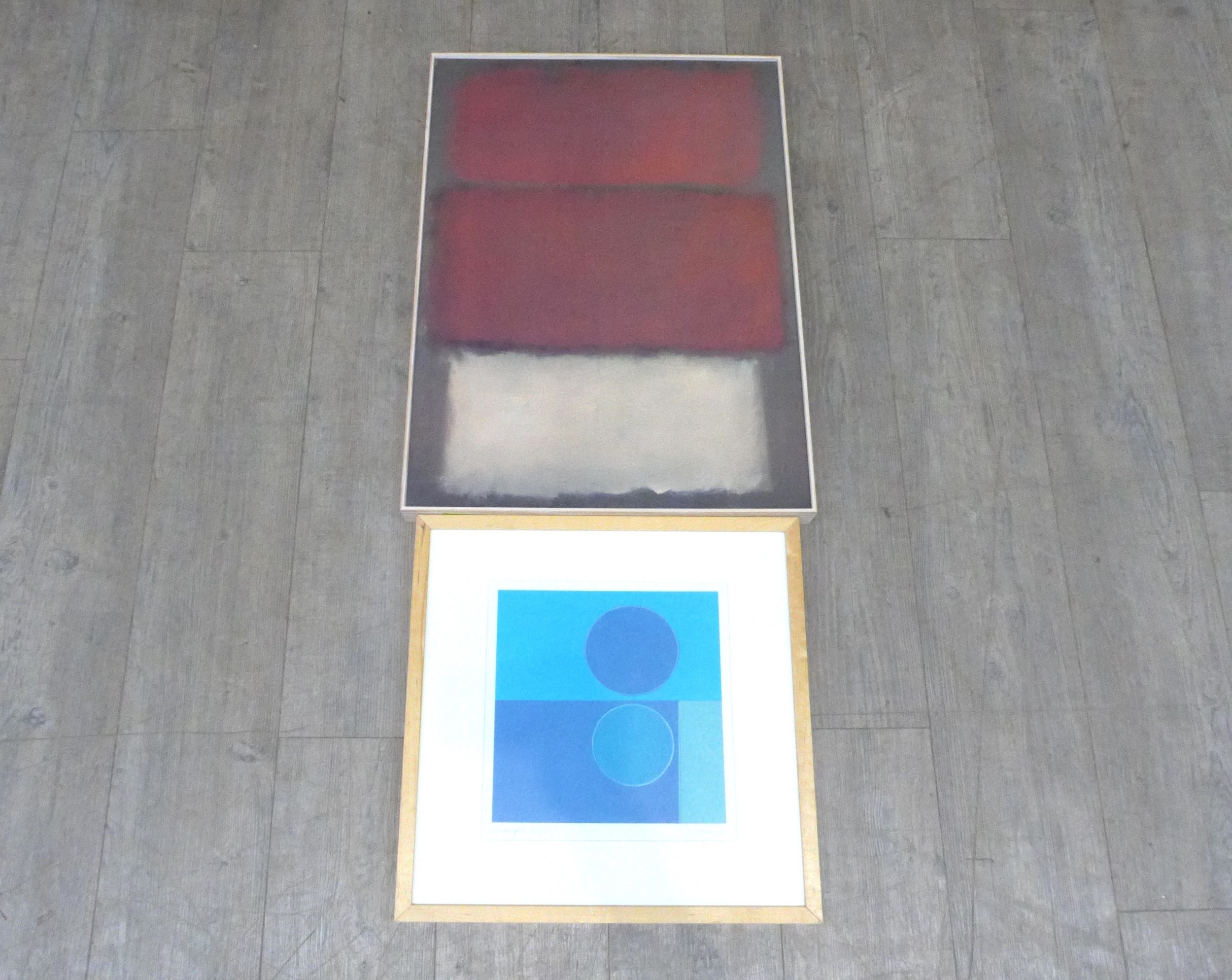 Mark Rothko | A Mark Rothko style framed abstract art print on board ...