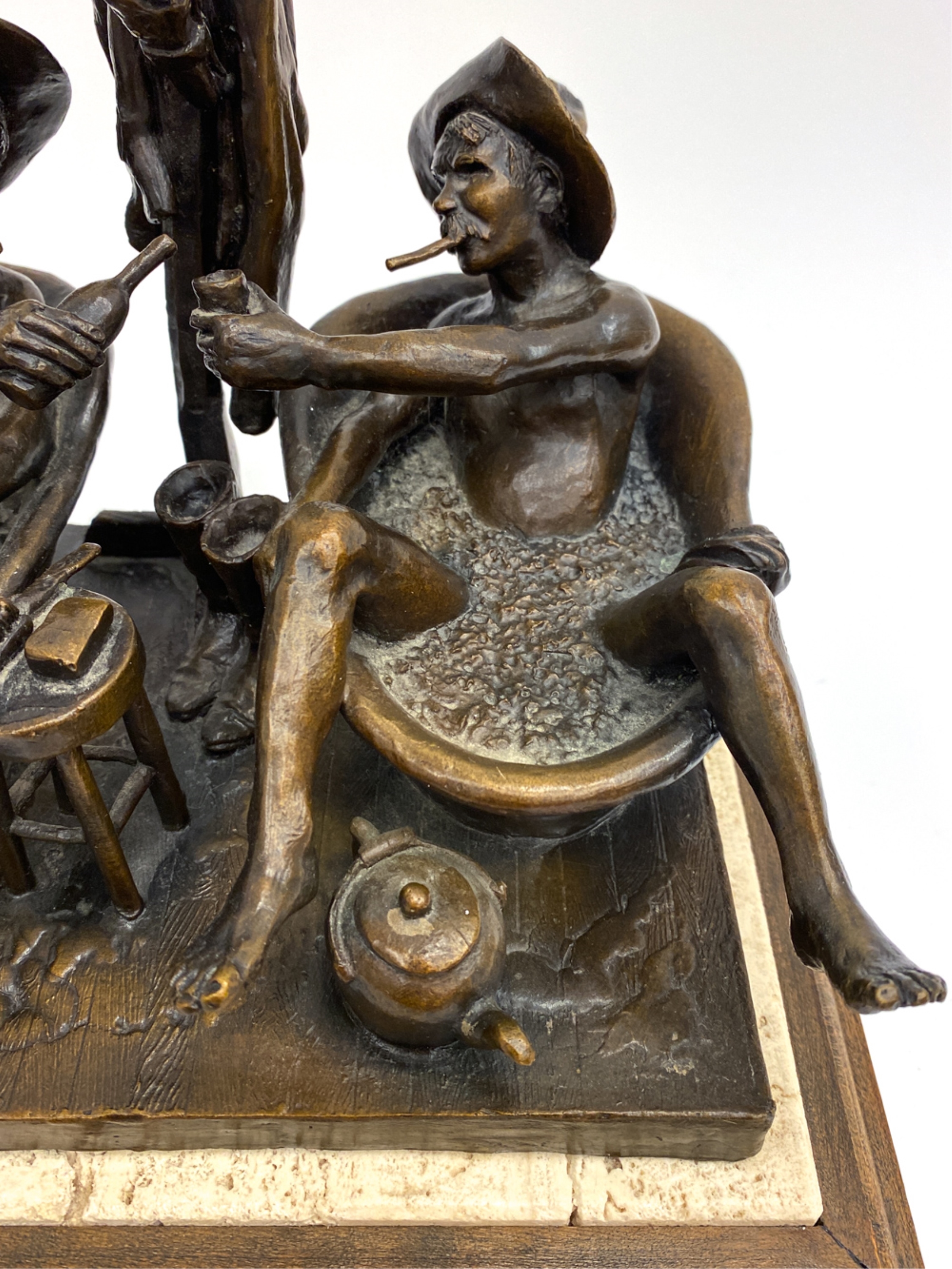 Clyde Doney | CLYDE DONEY BRONZE WESTERN COWBOY SCULPTURE | MutualArt