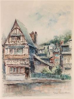 Honfleur Boulevard charles 5, la brise - Denis Verspecht