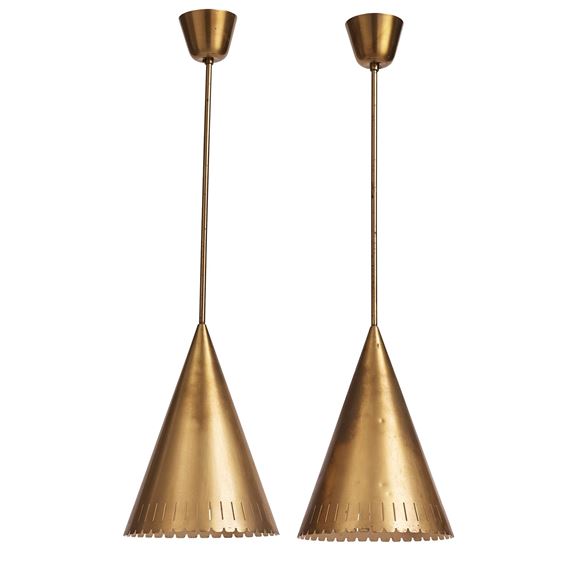 a pair of ceiling lamps model "11773", Arvid Böhlmarks Lampfabrik, Stockholm, 1940-50s by Harald Notini, 1940-50s