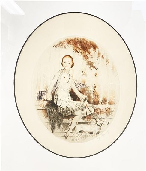 Jean Hardy | Lady with Peacock (Circa 1920) | MutualArt