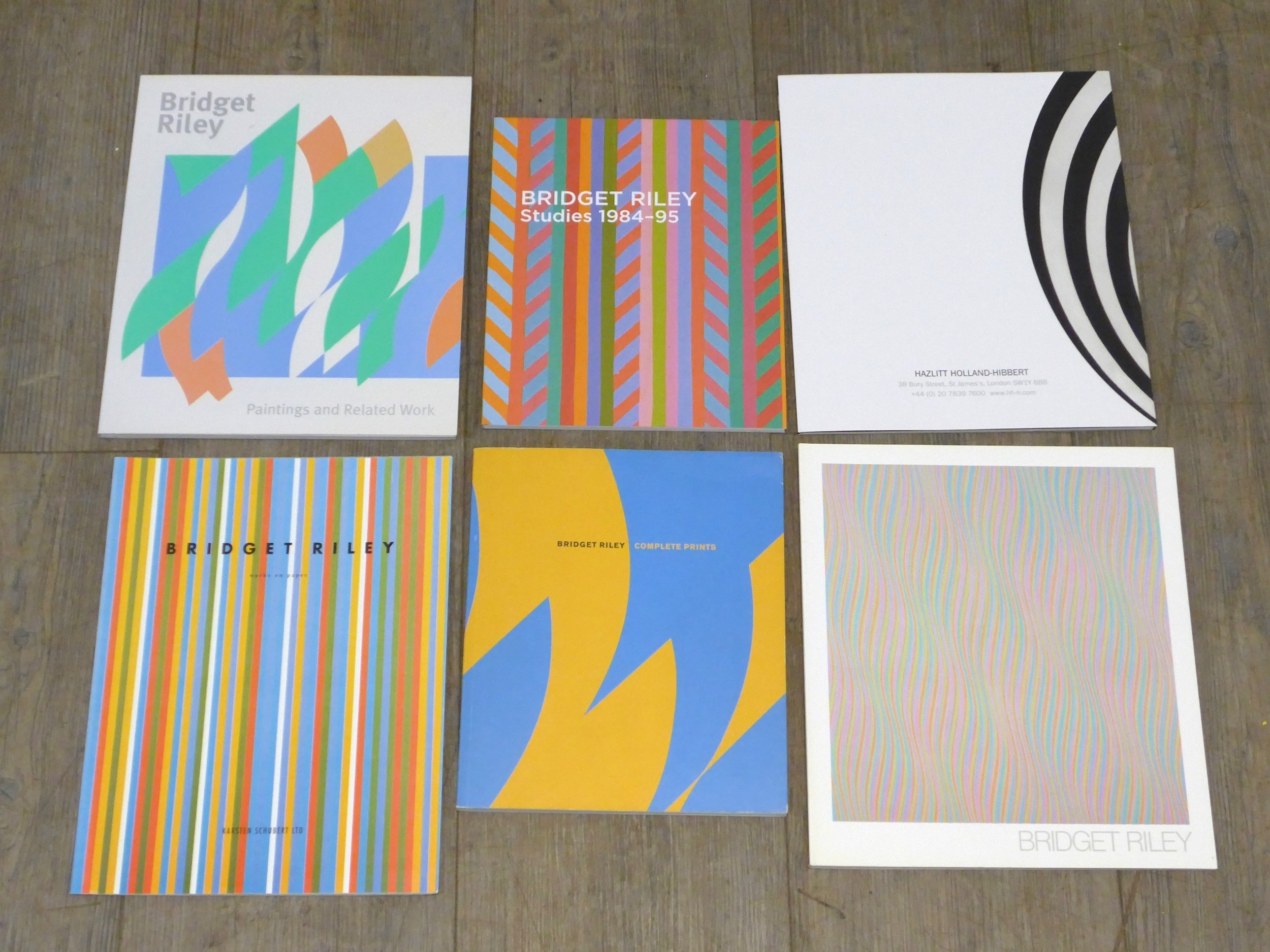 Bridget Riley | A collection of Bridget Riley six art exhibition ...