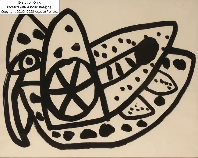 Artwork by Alan Davie, Scottish 1920-2014 -  Composition, Made of ink on paper