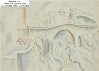 British 1878–1955 -  The Bridge St. Amelie Des Bains - Catherine Giles