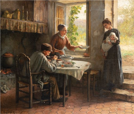 Charité by Daniel Ridgway Knight, 1924