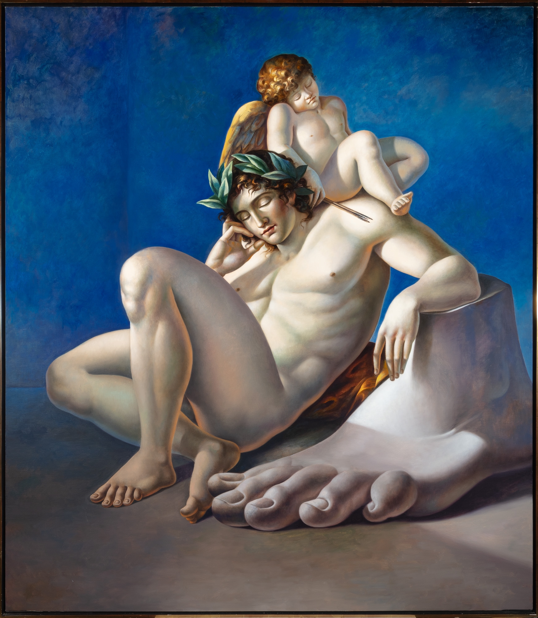 Artwork by Carlo Maria Mariani, Trovare la Via degli Dei, Made of Oil on canvas