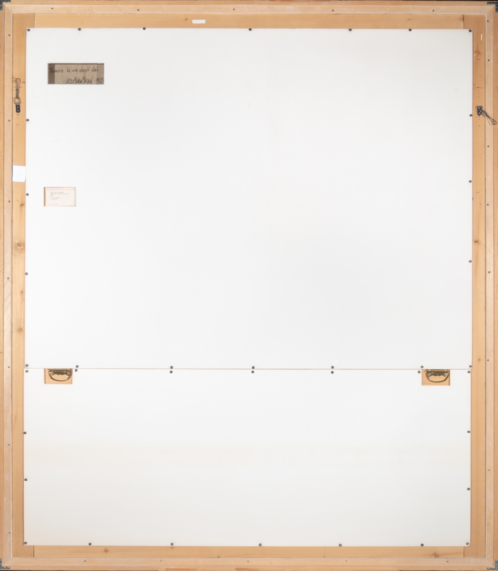 Artwork by Carlo Maria Mariani, Trovare la Via degli Dei, Made of Oil on canvas