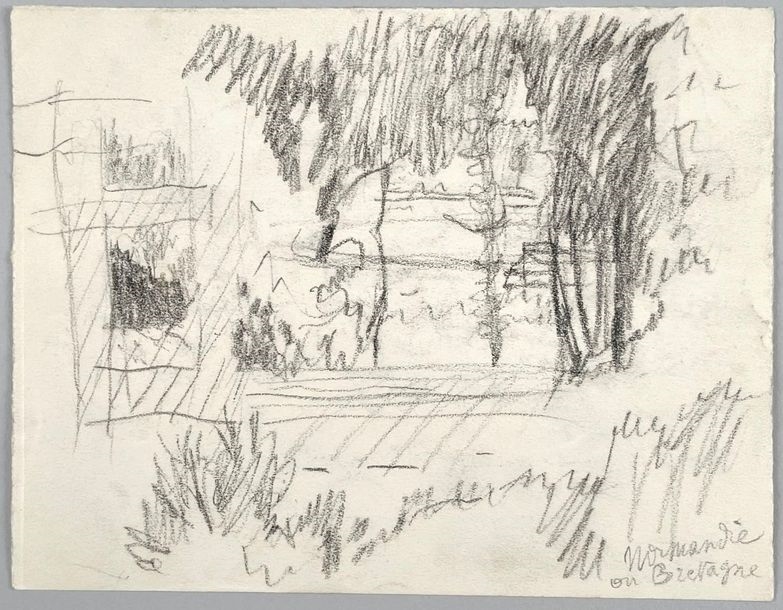 Pierre Bonnard | Study for a landscape in Brittany (Circa 1912) | MutualArt