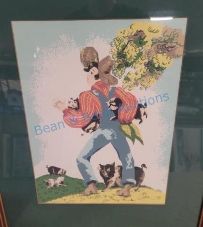 Margo Alexander | Margo Alexander of California farmer print | MutualArt