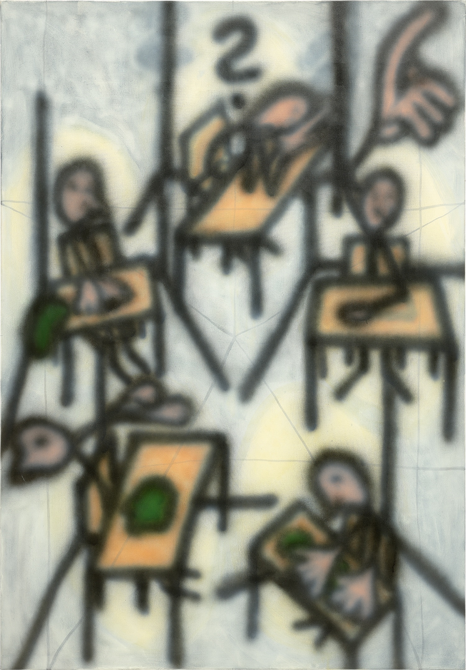 Artwork by Jana Euler, The working process out of focus, Made of acrylic on canvas