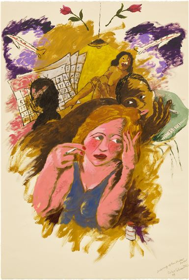 Dreaming of her Shadow Lover by Robert Colescott, Executed in 1989