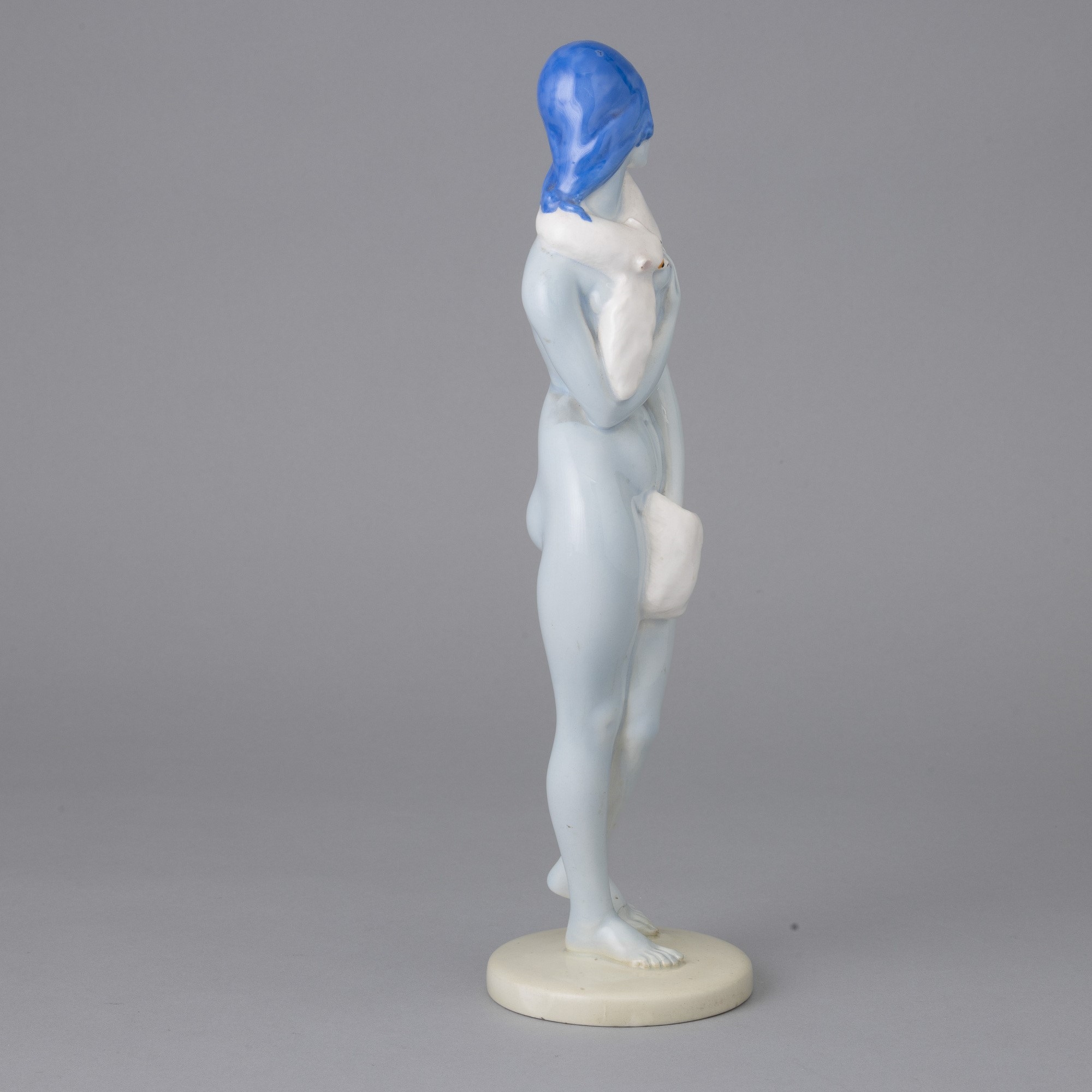 Artwork by Mario Sturani, Lenci, Torino 1930 Nudino con pelliccia