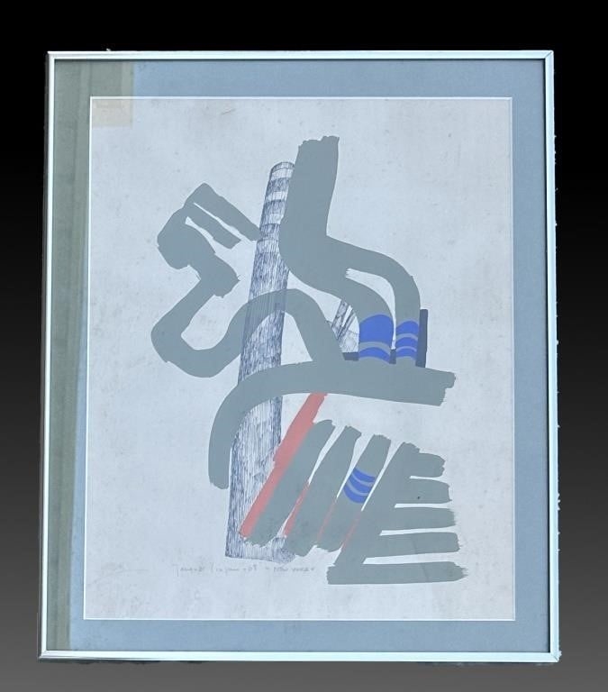 Artwork by Jacques Cinquin, 4 JACQUES CINQUIN ARTWORKS, Made of Ink and Oil on Paper