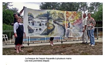 La fresque du Téléthon - Brigitte Decker