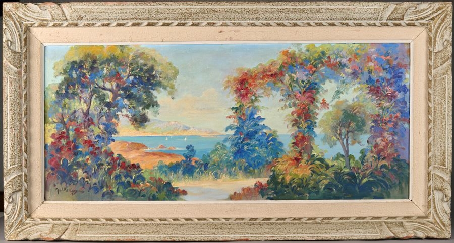 Artwork by Paul Fenasse, The Bay of Algiers, Made of Oil on canvas