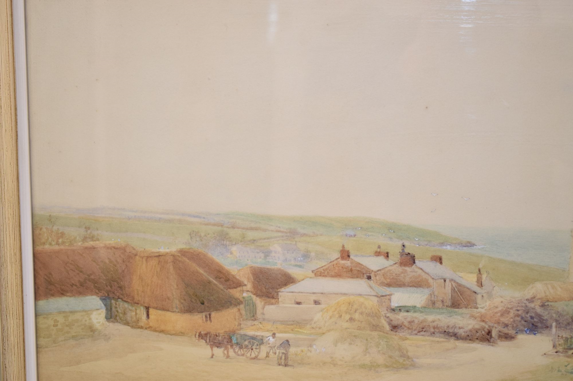 Artwork by William Edwards Croxford, Coastal scene, Made of Watercolour