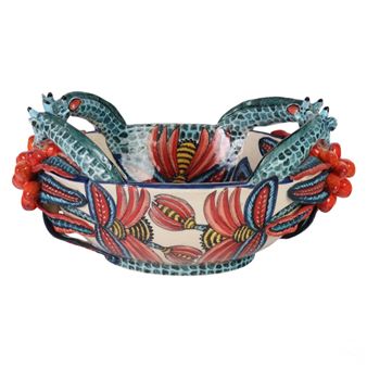 Ardmore Ceramics South African Centerpiece Bowl - Punch Shabalala