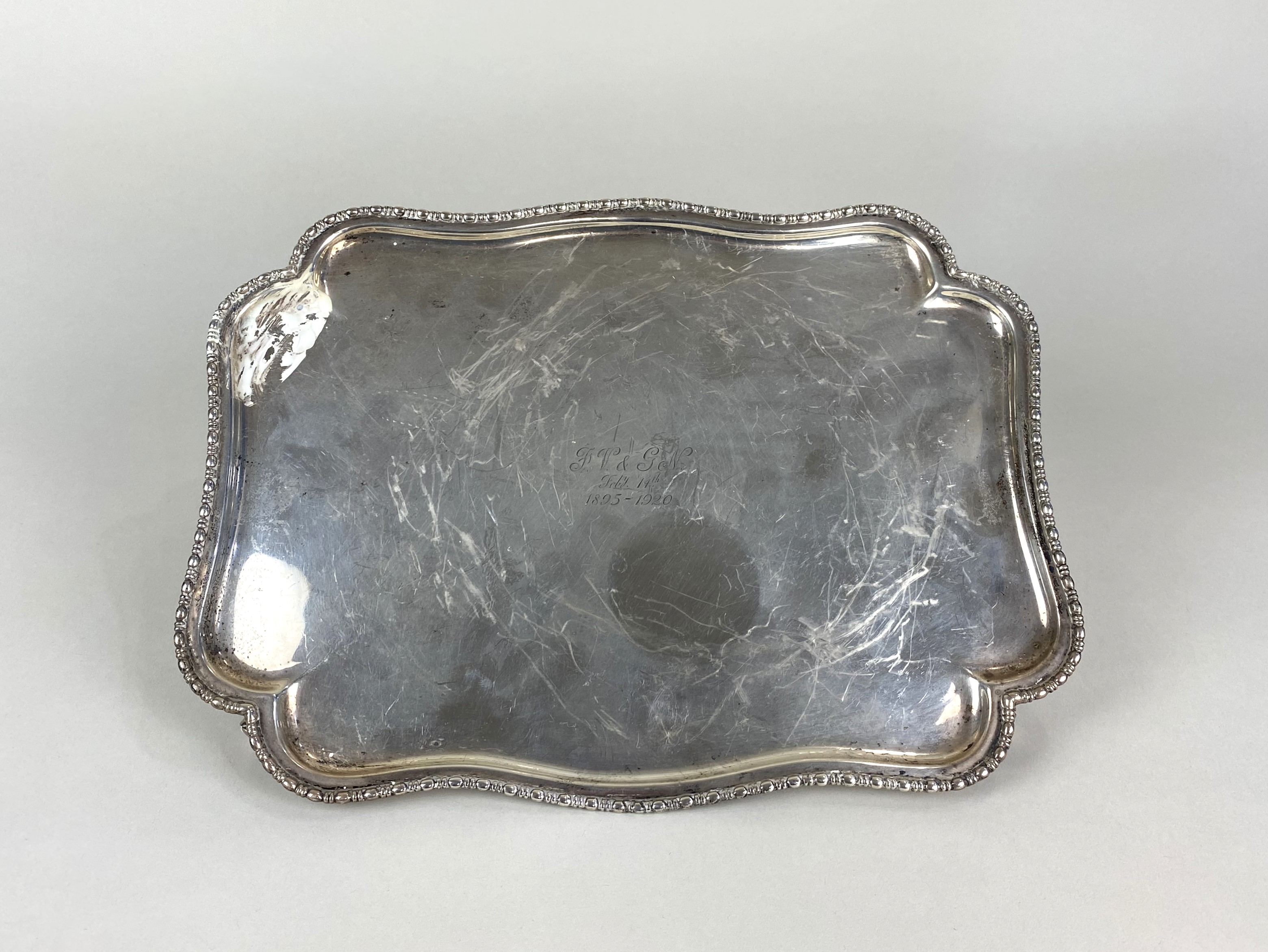 An Edwardian | An Edwardian silver tray by Harrison Brothers & Howson ...