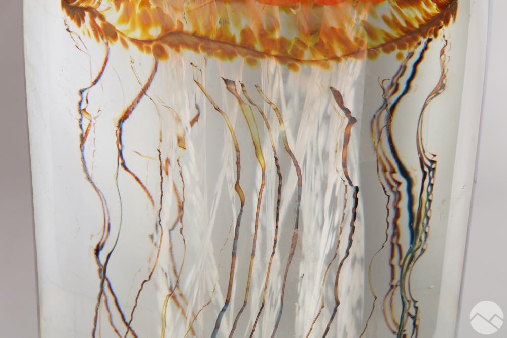 Richard Satava | Richard Satava Moon Jellyfish Art Glass Sculpture ...