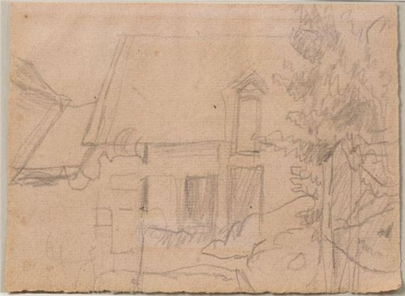 Pierre Bonnard | . Farmyard in Normandy. Pencil drawing (insolate ...