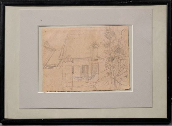 Pierre Bonnard | . Farmyard in Normandy. Pencil drawing (insolate ...