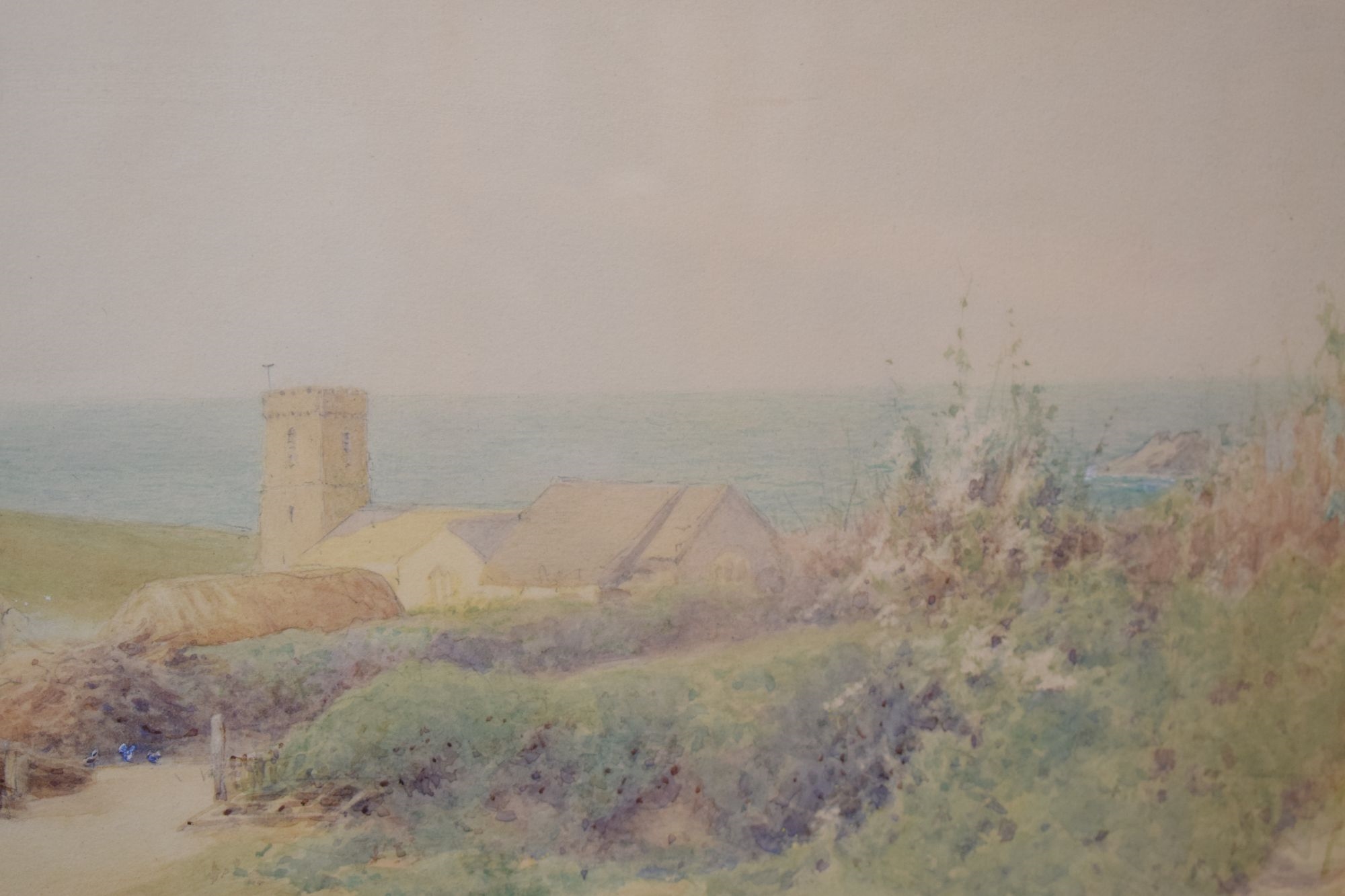 Artwork by William Edwards Croxford, Coastal scene, Made of Watercolour