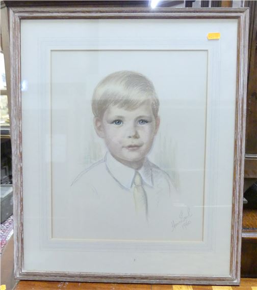 a set of four bust portraits of young family members - Honor Earl