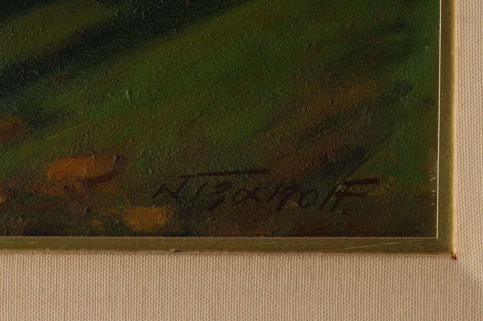 Artwork by Nikos Tzanoff, Nikolas Tzanoff Oil on Board, Fall Farm Landscape, Made of oil on board