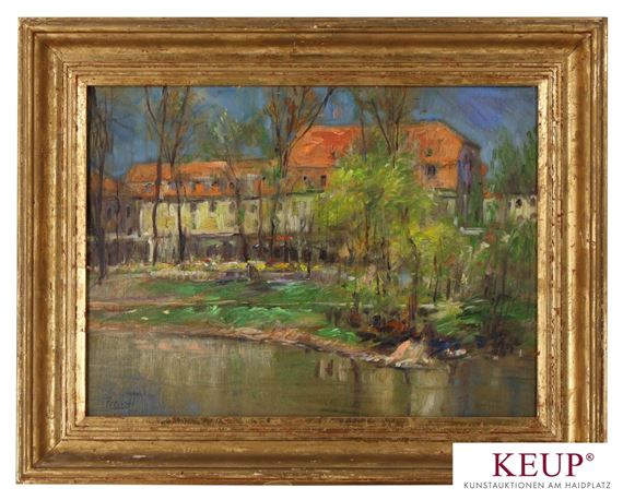''Regensburg - Biergarten Spital Stadtamhof'' by Gerhard Prechtl