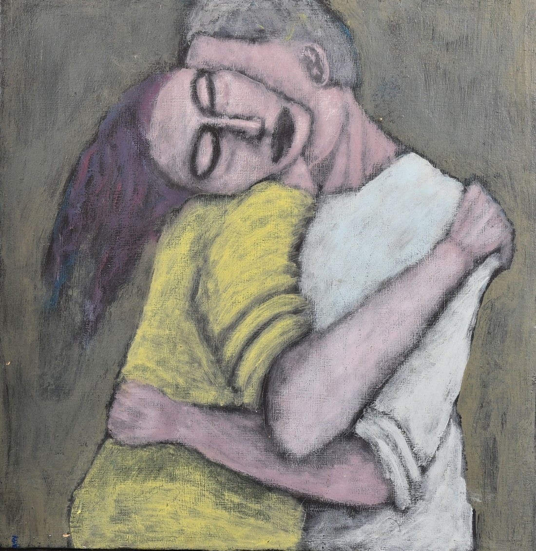 Peter Howson Obe | Figures embracing | MutualArt