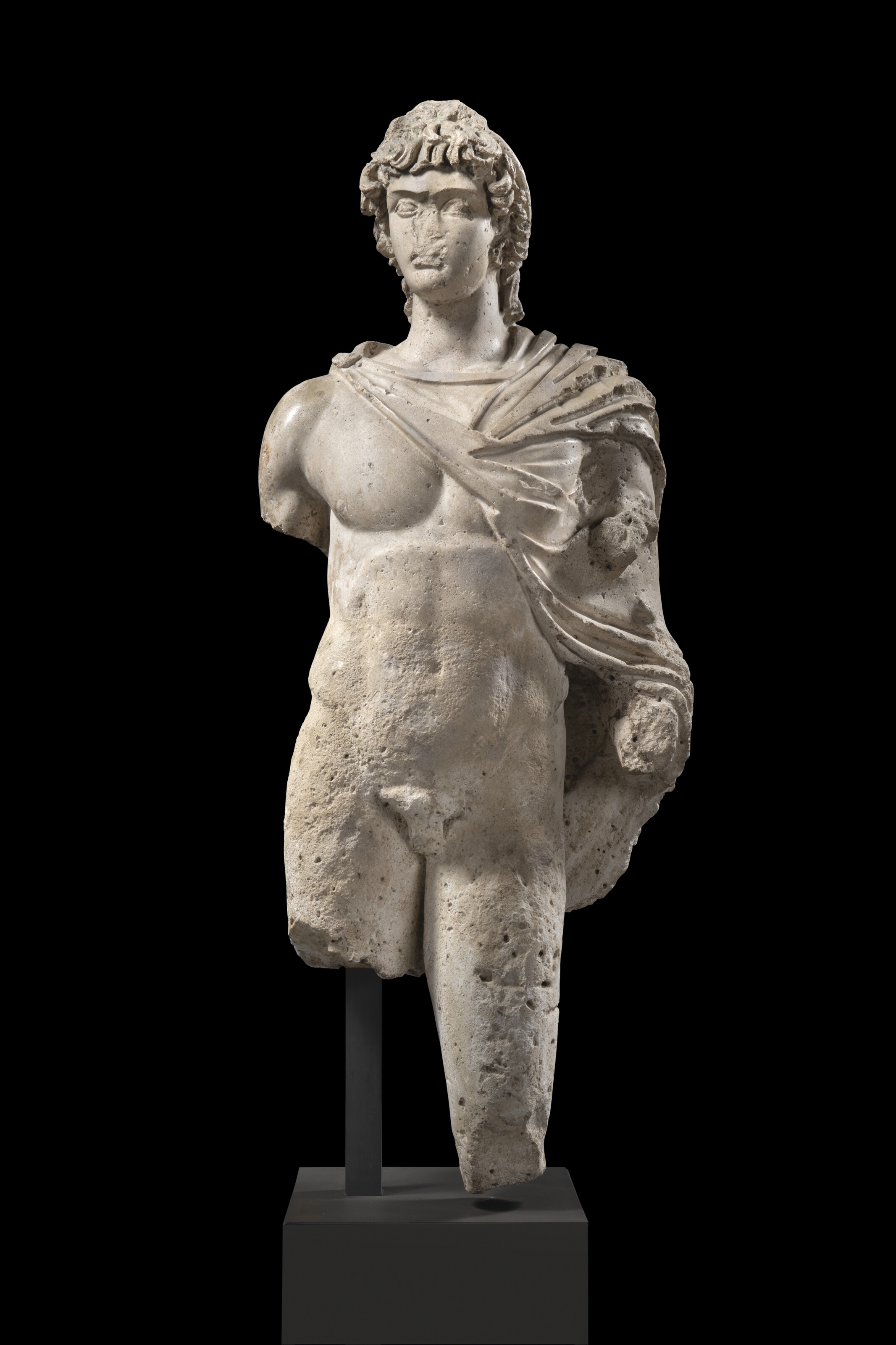 Roman School, 2nd Century | A ROMAN LIMESTONE FIGURE OF ANTINOUS ...