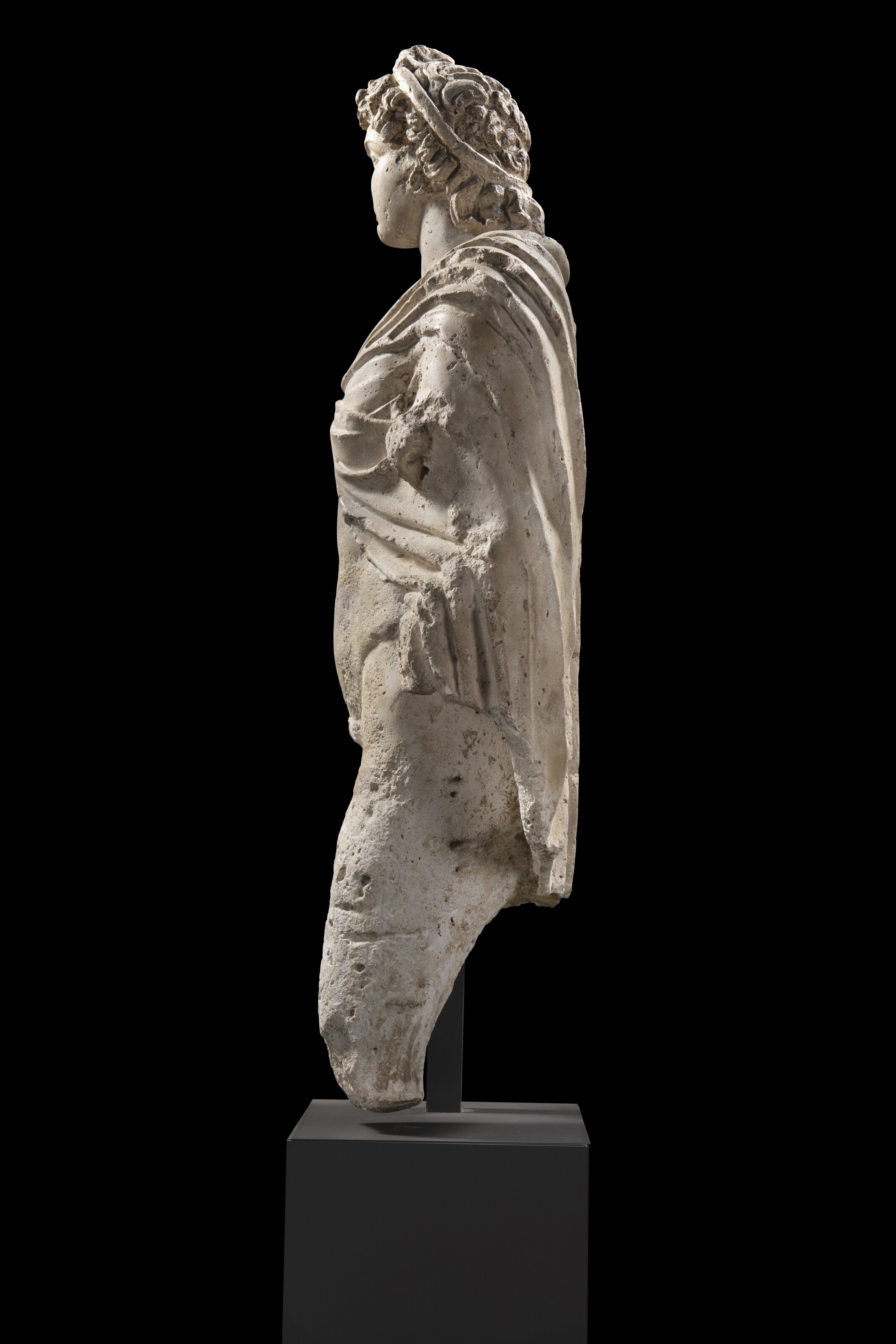 Roman School, 2nd Century | A ROMAN LIMESTONE FIGURE OF ANTINOUS ...