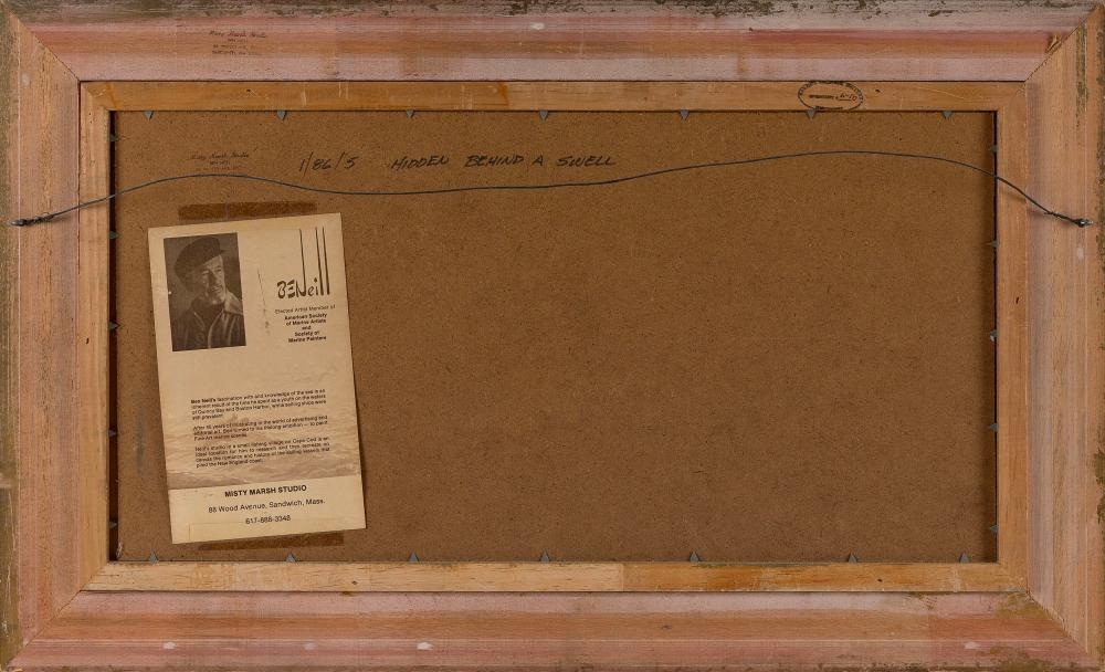 Artwork by Ben Neill, Hidden Behind a Swell, Made of Oil on masonite