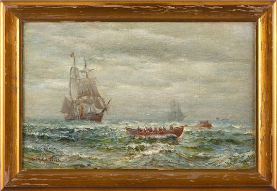 A whaling  trying down by James Gale Tyler