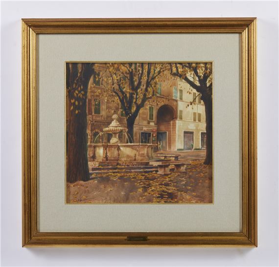 Piazzetta del Vescovado by Fausto Borrani