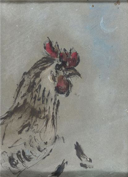 Il gallo by Filippo de Pisis, 1945