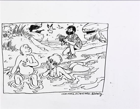 Plaque D'imprimerie Originale Natacha - "Culottes De Fer" - Walthéry - Dupuis 1985
