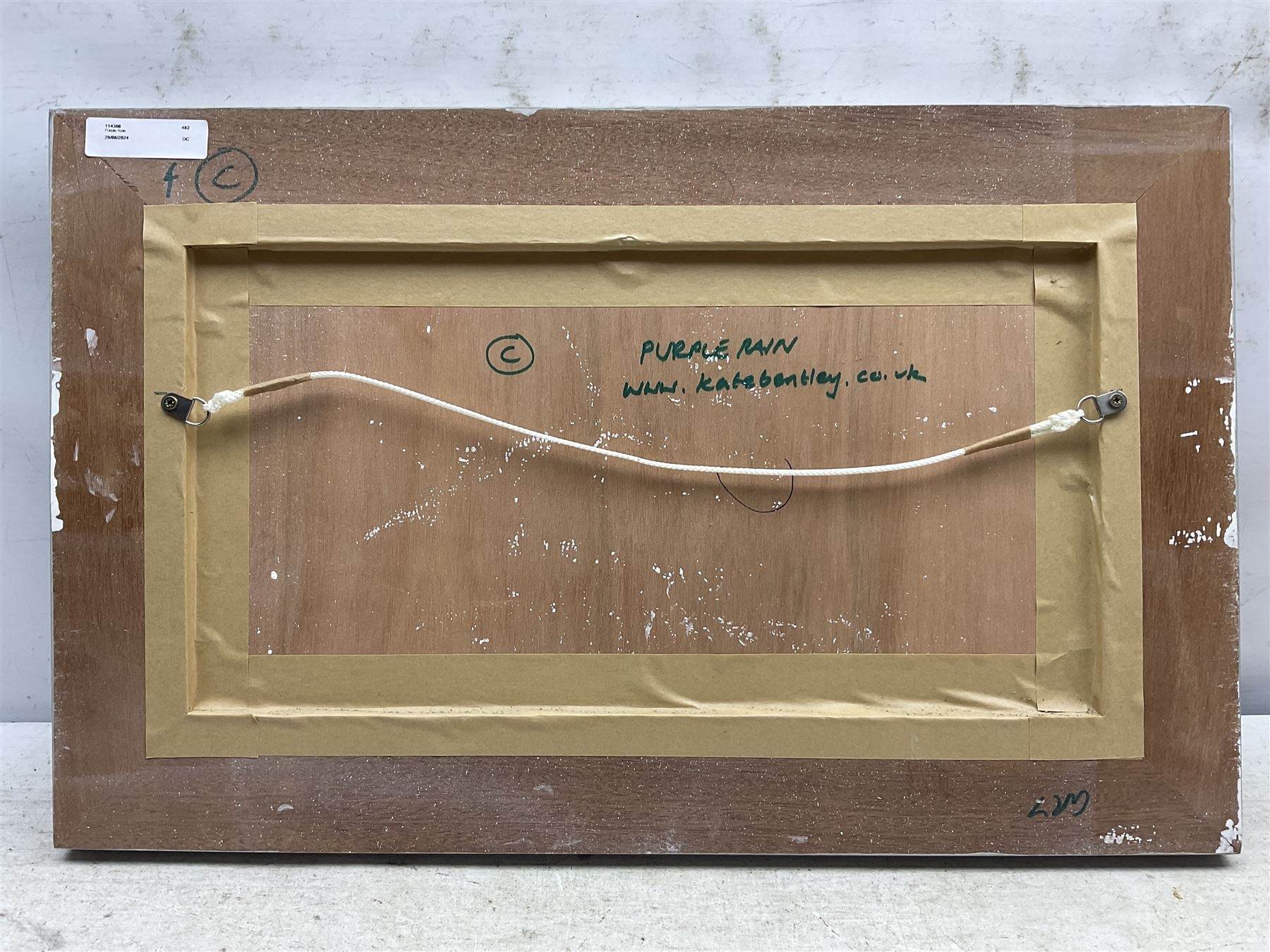 Artwork by Kate Bentley, 'Purple Rain', Made of oil on canvas board