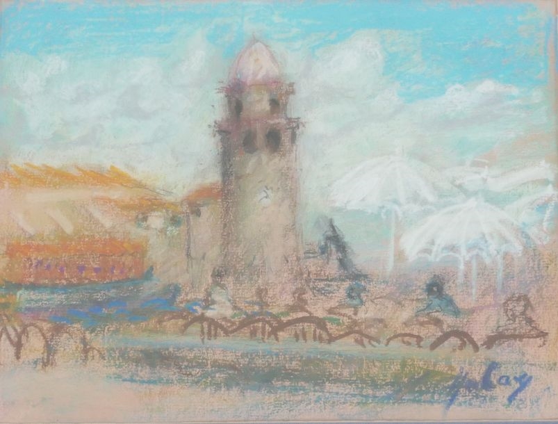 Paul Hubay | Paul HUBAY (1930-1994) - The beach Two pencil sketches ...
