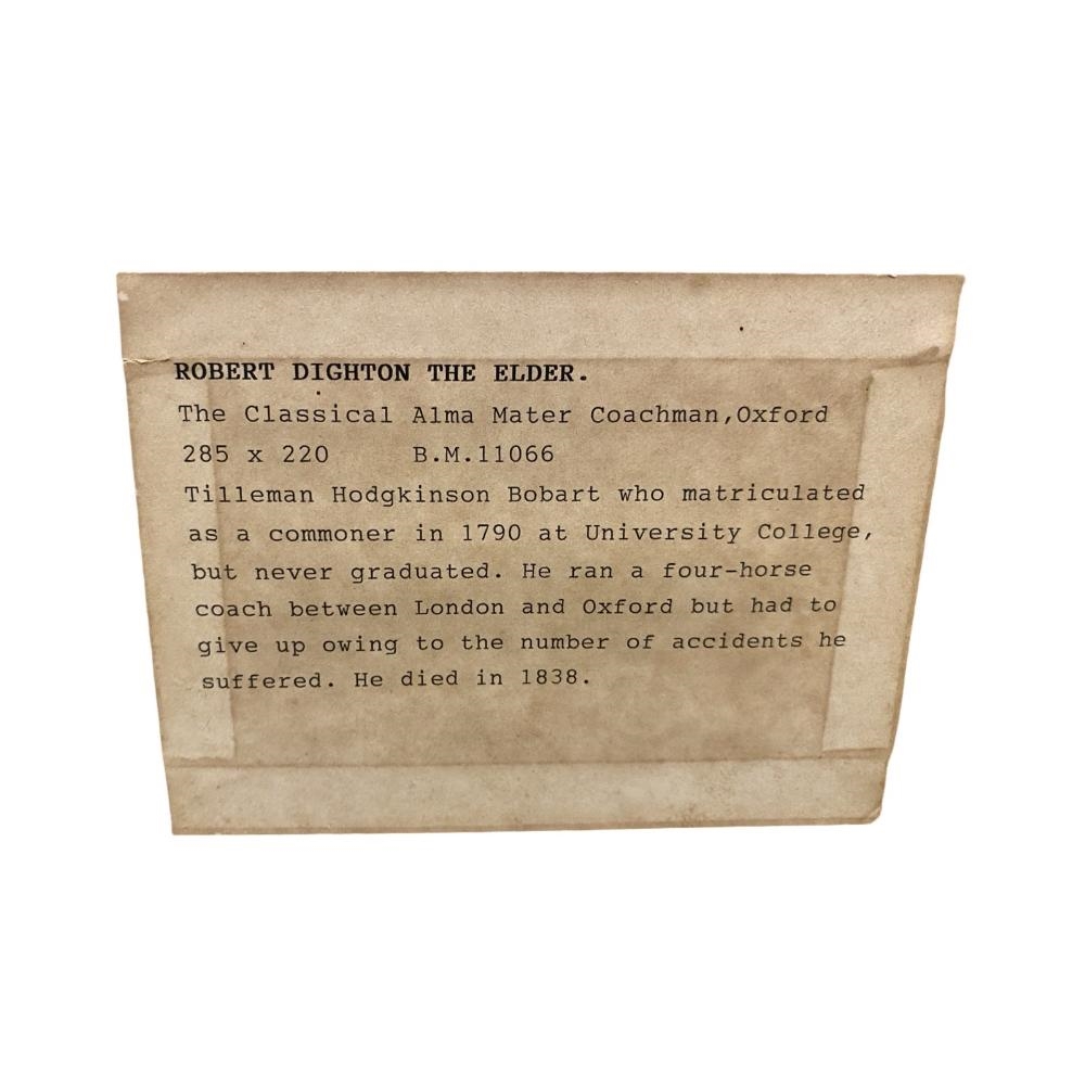 Robert Dighton | Robert Dighton the Elder Framed print. Titled 'The ...