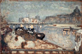 Pierre Bonnard、LES QUAIS DE PARIS Pierre Bonnard | Les quais de Paris (Circa 1906) | MutualArt
