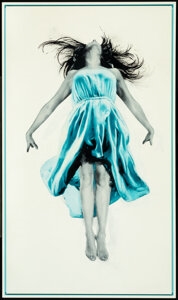 Artwork by SNIK, Fix The Sky (Blue), Made of Acrylic and spray paint on canvas