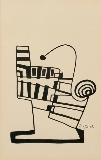 Raymond Sutter | Abstract composition | MutualArt