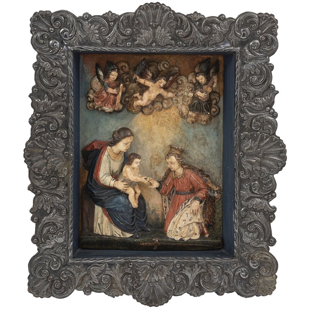 peruvian-school-19th-century-santa-catalina-ante-la-virgen-y-el-ni-o